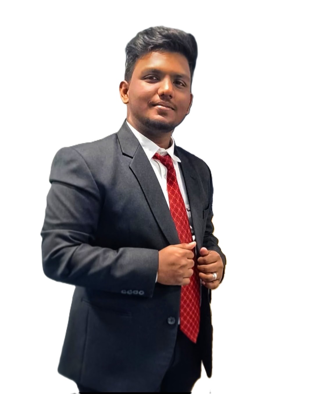 Alex Rohith in a suit